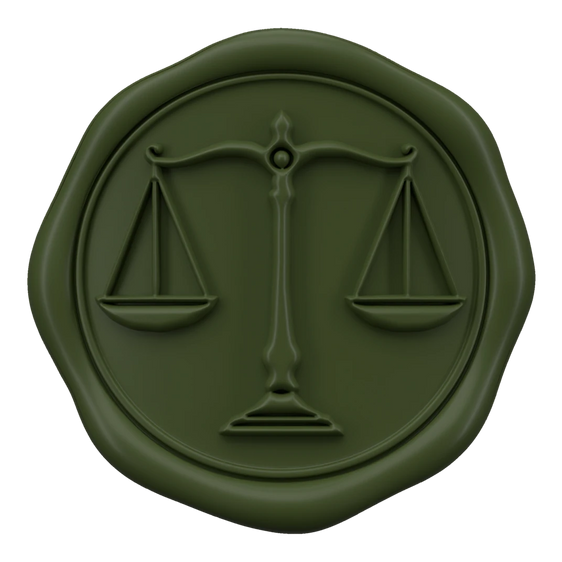The Libra seal: the sign’s symbol embossed in the wax