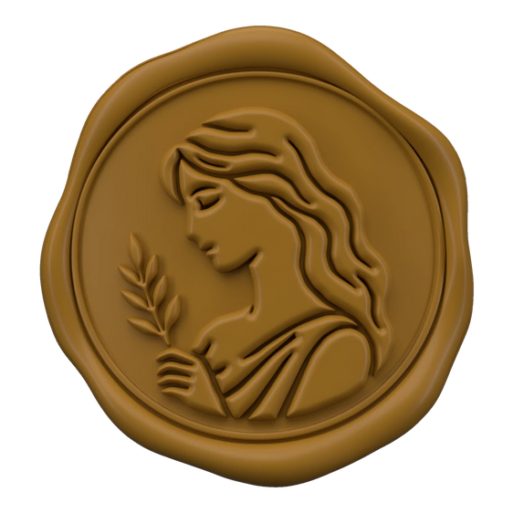 The Virgo seal: the sign’s symbol embossed in the wax